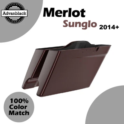 Alforja estirada Advanblack se adapta a 14+ Harley Street Road Glide MERLOT SUNGLO Foto 1 de 4