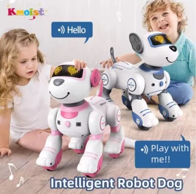 Chien robot intelligent programmable télécommandé jouet enfant 3+ - Photo 1/4
