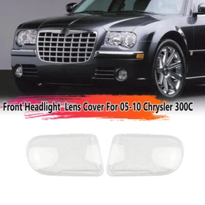2x Halogen Scheinwerfer Objektiv Abdeckung für Chrysler 300C 2005 2006 2007 2008 2009 2010 - Bild 1 von 11