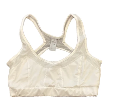 Adidas Stella McCartney Sports Bra White With Shear Panels Racerback Small - Image 1 of 3