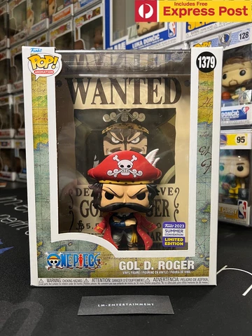 ONE PIECE GOL D ROGER WANTED POSTER SDCC SHARED EXCL FUNKO POP VINYL FIGURE 1379 Cover