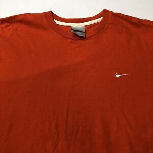 Vintage Y2K Nike Essential Swoosh Shirt Orange Travis Scott Mens XL