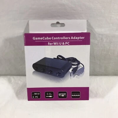 (NEW) Game Cube Controllers Adapter For WiiU, PC USB & Switch - Image 1 of 2