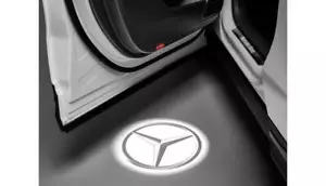 Genuine MERCEDES STAR LOGO LED PUDDLE LIGHTS A GLE C E GLC CLASS A2138204503 x2 - Picture 1 of 3