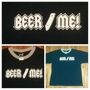 maglietta vintage Beer Me AC/DC apriscatole font college party vacanze primavera - Foto 1 di 6