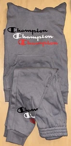 Champion 2 pc Hoodie and Pants Set - Kids Small New - Picture 1 of 6