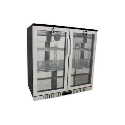 36  Wide 2-door Stainless Back Bar Beverage Cooler - Counter Height Refrigerator • 1,425$