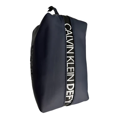 Calvin Klein DEFY Toiletry Bag Small Male Blue Navy Gym Sport Travel New Sealed - Image 1 of 4