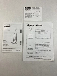 Kenmore Vacuum Cleaner Owner's Manual 116.34922 and 116.34923 - Picture 1 of 3