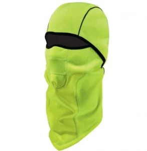 ERGODYNE N-Ferno 6823 Black Wind-Proof Hinged Thermal Balaclava Mask Hi Vis Lime - Picture 1 of 4