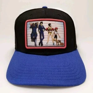 Cowboy Bebop Line Up Snap Back Hat One Size Black OSFA Bioworld Official Cap - Picture 1 of 9