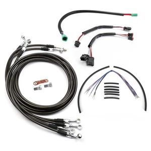 "Kit de línea de freno de embrague extendido de barra de 12"" para Harley Touring Street Glide 17-20 ABS" - Imagen 1 de 16