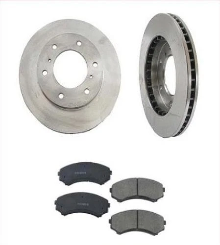 Fits 2001-2006 Mitsubishi Montero rotores de freno delanteros y pastillas de freno de cerámica Foto 1 de 4