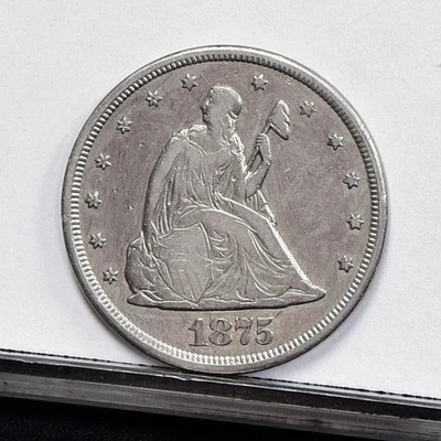 1875-CC Twenty Cent Piece - XF Details, Harshly Cleaned (#59798-L) - Image 1 of 4