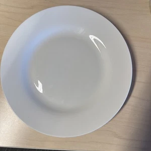 All White Rim by Chef-ol-o-gy DINNER PLATE 10 1/2" SET Of 4 - Picture 1 of 8