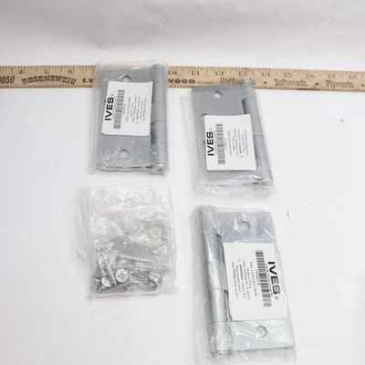 (3-Pk) Ives Hinges Satin Chrome HINGE .218 - Image 1 of 3