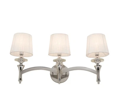 Aplique de pared Artcraft Contempra de 3 luces (AC3833) en cromo Foto 1 de 2