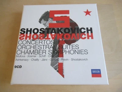 Dmitri Shostakovich-Chamber Symphonies-Mullova, Kremer, Schiff-9er CD Box Mint- - Bild 1 von 4
