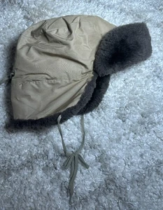 Vintage Bauer Daunen ultimative Isolierung Gänsedaunen gefüttert Trapper Mütze 80er Größe L - Bild 1 von 4