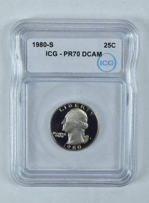1980-S Washington Quarter PR70 DCAM ICG *7800 - Image 1 of 4