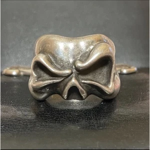 925 Sterling Silver Skull Ring US9.75 Heavy 34.7g Unique Design - Picture 1 of 3