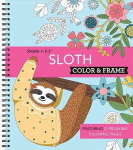 Color & Frame - Faultier (Malbuch für Erwachsene) - Bild 1 von 1