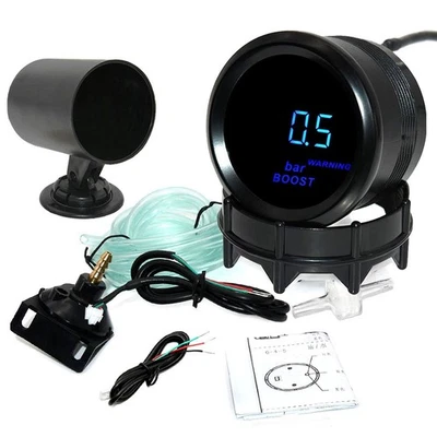 52mm Turbo Ladedruckanzeige VW Golf4 GTI Audi A3 S3 8L A4 S4 B5 A6 S6 4B TT 1.8T - Bild 1 von 4