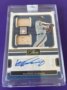 2023 Panini Three And Two VLADIMIR GUERRERO Auto Dual Relic Hall Of Fame 3/15 - Picture 1 of 2