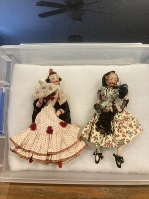 Roldan Klumpe Vintage Spanish Flamenco Dancer Dolls. Excellent. - Image 1 of 4