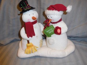 Hallmark JINGLE PALS Plüsch animierter musikalischer Karoling Schneemann & Snowlady - Bild 1 von 8