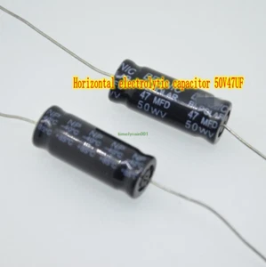 50V47UF Horizontal electrolytic capacitor Promise capacitance Axial capacitance - Picture 1 of 6