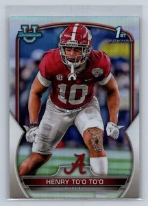 2022 Bowman Chrome University Henry To'o To'o 88 Refractor Alabama - Picture 1 of 2