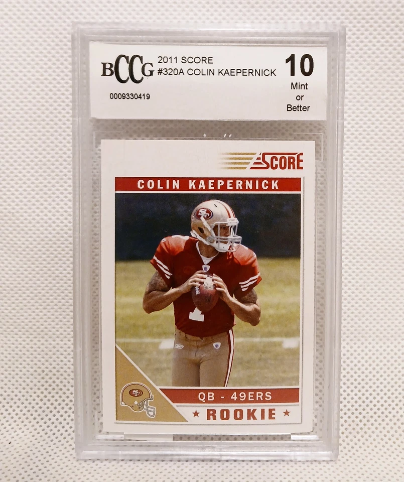 2011 Score Colin Kaepernick  Rookie Card  BCCG Mint 10 49ers QB Panini RC #320A - Image 1 of 1