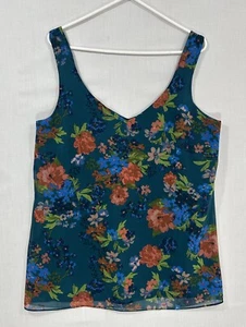 Top senza maniche Cabi nuovo senza etichette GRANDE floreale Cami #3449 scuro romantico - Foto 1 di 8