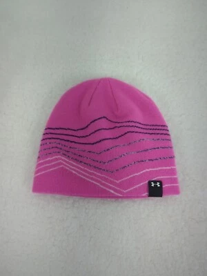 Under Armour Niña Juvenil Mediano Púrpura Invierno Sombrero Gorro Gorra, Logo Foto 1 de 4
