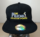 THE PELICAN PELICAN POWER ADJUSTABLE SNAPBACK BASEBALL HAT/CAP, BLACK, OUTDOOR