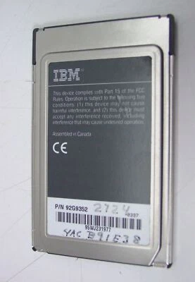 IBM 92G9352 PCMCIA Auto 16/4 Card Only - Image 1 of 3