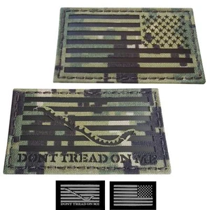 IR bundle 2 pcs USA reversed flag first navy jack AOR2 NWU fastener patches - Bild 1 von 9