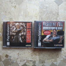 RESIDENT EVIL JEWEL CASE + DIRECTOR'S CUT BLACK LABEL ✨Playstation PS1✨ Complete