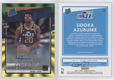 2020 Donruss Green & Yellow Laser Signatures Udoka Azubuike #214 Rookie Auto RC