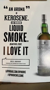 Laphroaig Whisky Poster 18 By 27 Inch. Liquid Smoke - Picture 1 of 3
