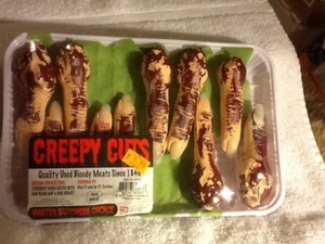 Accesorios de Halloween - Cortes espeluznantes - Bandeja de comida de dedos carnosos - 70% de descuento en venta  - Imagen 1 de 2