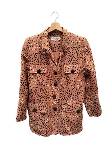 SAINT LAURENT (YSL) Giacca Sahariana Yves Saint Laurent Dot Cheetah Safari Taglia 38 M