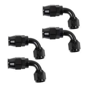LokoCar 4AN 90 Degree PTFE Hose End Fittings Adapter Fits PTFE Hose Only 4Pcs - Foto 1 di 13
