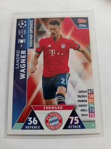 Topps Match Attax UCL Road to Madrid 19 - SANDRO WAGNER - MINT