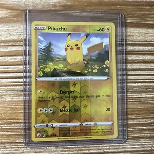 Pokemon Card Pikachu 049/203 Reverse Holo 2021 Evolving Skies LP-NM - Picture 1 of 2