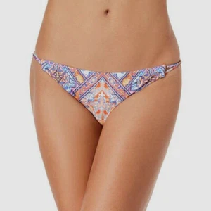 $80 Nanette Lepore Women's Blue Festival Printed Hipster Bikini Bottom Size S - Picture 1 of 2