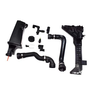 8Pc Expansion Tank Mounting Plate Coolant Hose Thermostat Sensor Kit For BMW E46 - Picture 1 of 6