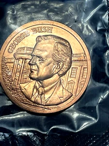 George Bush US Mint 1.5" Inaugural Bronze Medal of January 20, 1989 issue - Picture 1 of 2