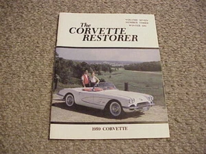 The Corvette Restorer Volume Seven Number Three / 1981 / Free Shipping! - Imagen 1 de 2